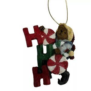 Vintage Boyds Bearstone Jolly Elfbeary Bear Resin Ornament Christmas Holiday Dec